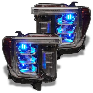 Chevrolet Silverado 1500 Headlight Kit - ORACLE Lighting - Demon Eye + ColorSHIFT - RGB+W - `19-`21